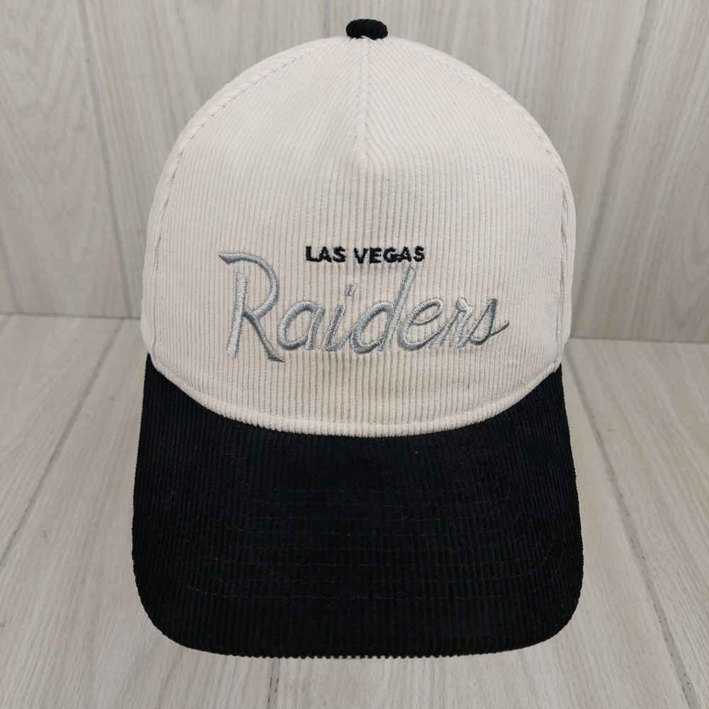 New Era Las Vegas Raiders Hat Cap‎ Corduroy Snapback Script NFL Football Unisex